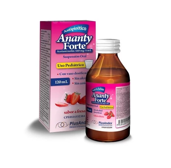 ACETAMINOFEN (ANANTY)FORTE 160MG/5ML SUSP.120ML ( E ) PLUSANDEX