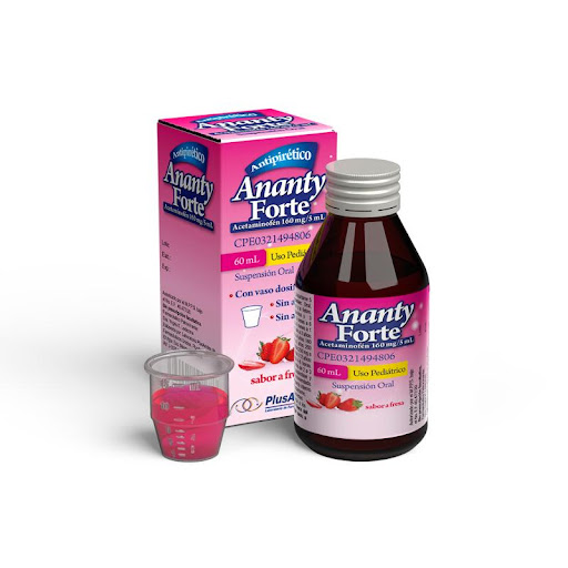 ACETAMINOFEN (ANANTY)FORTE 160MG/5ML SUSP.60ML ( E ) PLUSANDEX