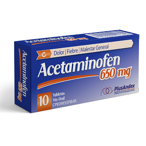 ACETAMINOFEN 650MG X 10 TABL. ( E ) PLUSANDEX