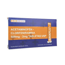 ACETAMINOFEN-CLORFEN.500MG/2MG BRIXFLU D.X10 TABL. ( E ) BRIXMEDIC