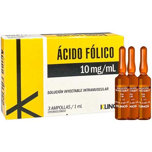 ACIDO FOLICO 10MG/1ML IM/IV SOL.INY ( E ) ANTILA LIFE