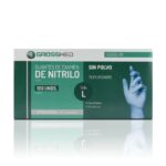 GUANTES DE NITRILO  T-L CJ/100 AZUL GROSSMED